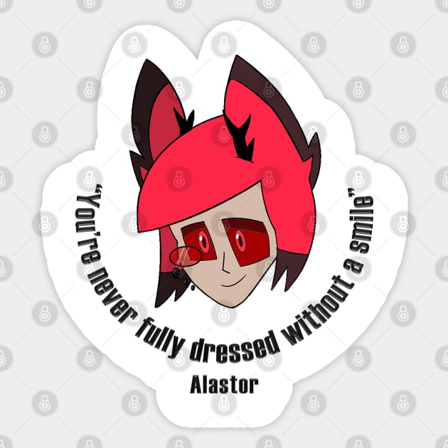 Alastor Hazbin Hotel Sticker by candypie801